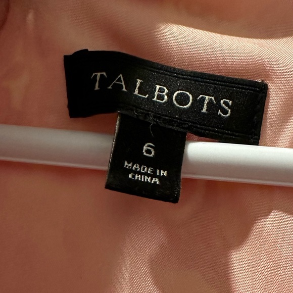 Talbots Dress Size 6 Pink Paisley - Picture 2 of 5